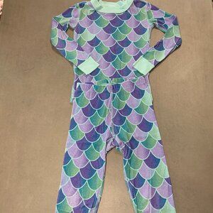 Hanna Andersson Organic Cotton Pajama Set | Mermaid Scales | Size 4